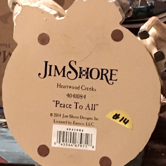 Jim Shore Christmas Angel Peace to All Woodland Animals Deer Fox Racoon Bunny - Picture 2 of 11